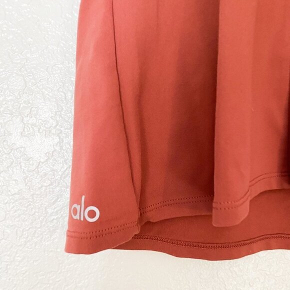 🦋 ALO YOGA Yoga Workout Tank Top Pink Small Everyday Casual Mauve V Neck Boho - Picture 5 of 7